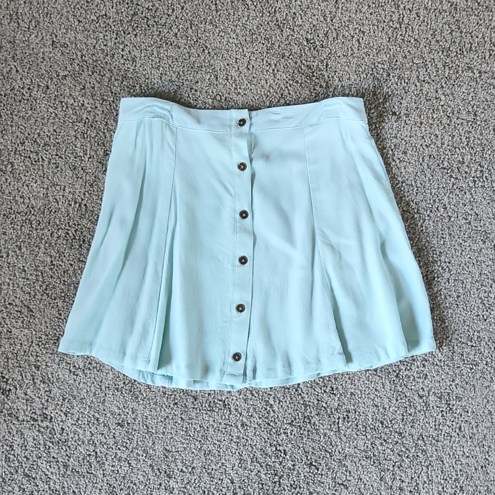 Mint Green Mini Skirt